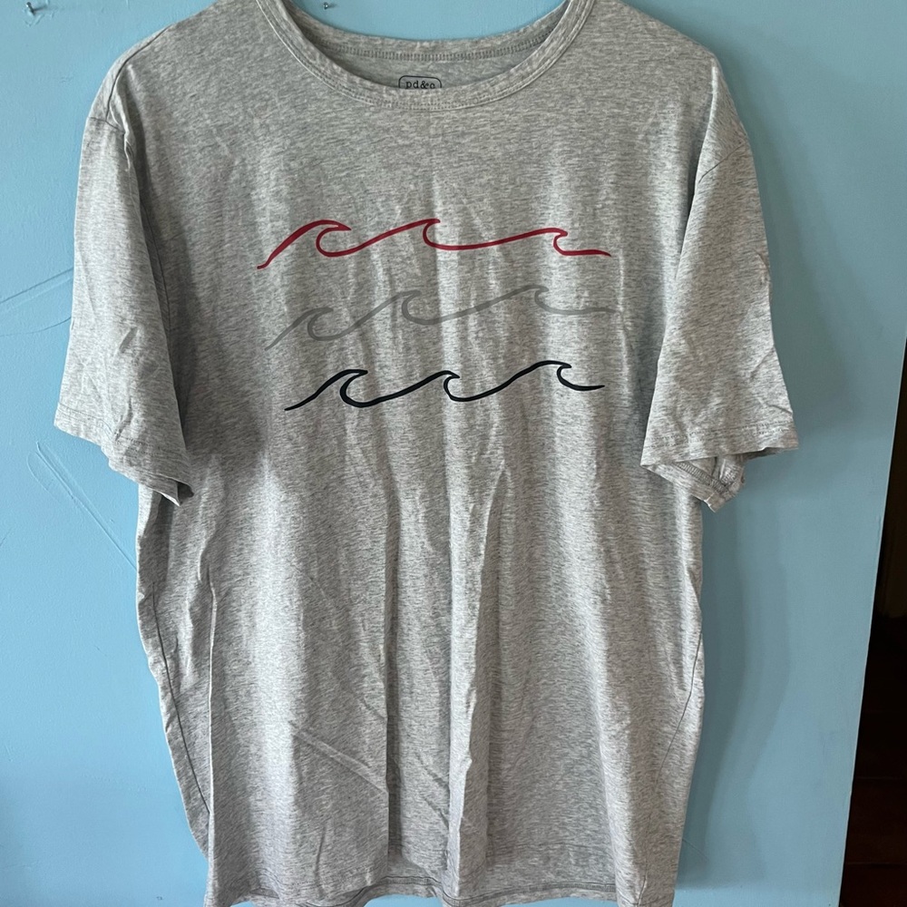 PD&C Gray Wave Shirt Sz L
